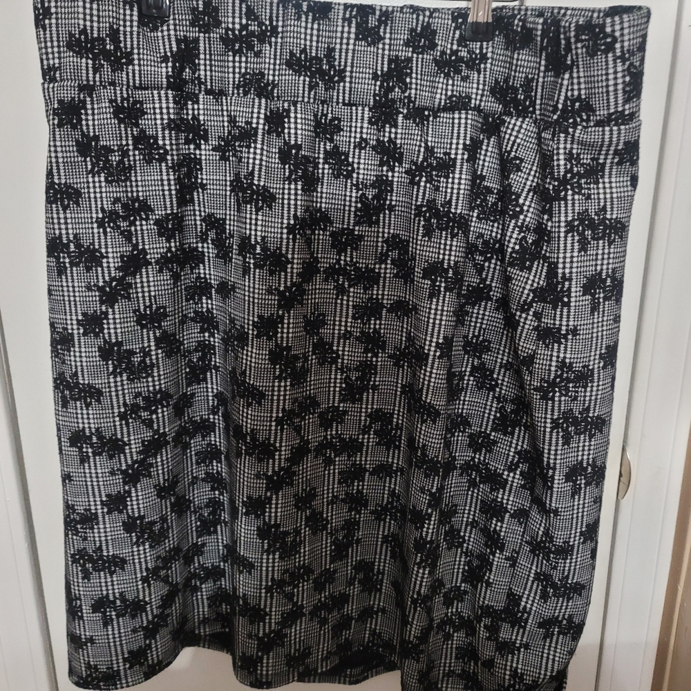 Black and white skirt